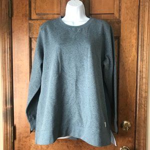 NWOT Orvis Blue Marl Crewneck Tunic-Style Sweatshirt X-Large